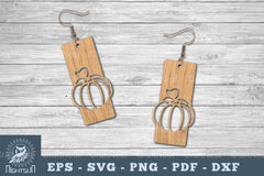 Pumpkin Laser Cut Earrings SVG Bundle - CraftNest - Digital Crafting and Art