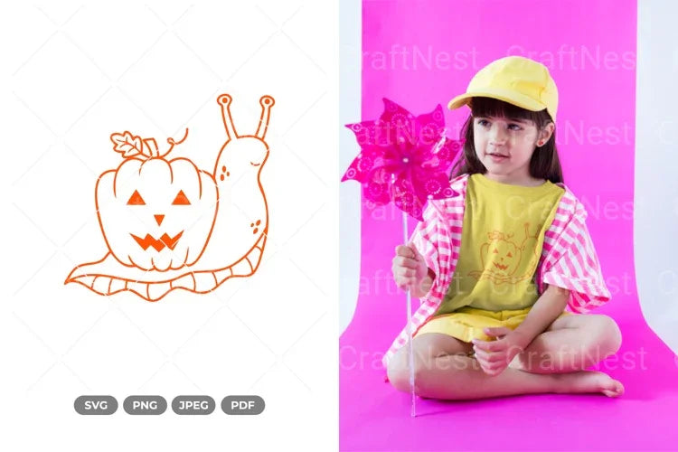 Pumpkin Snail SVG Bundle - CraftNest - Digital Crafting and Art