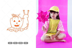 Pumpkin Snail SVG Bundle - CraftNest - Digital Crafting and Art