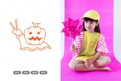 Pumpkin Snail SVG Bundle - CraftNest - Digital Crafting and Art