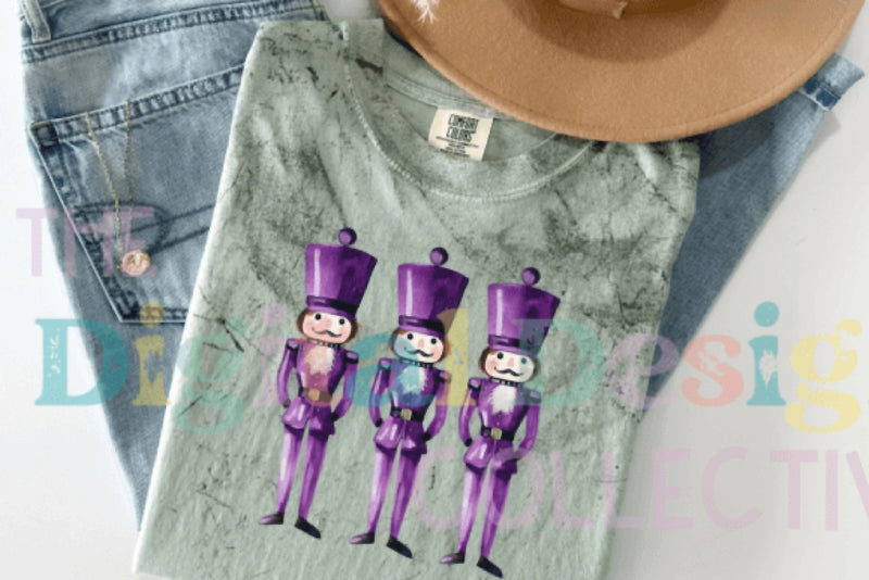 Purple Glitter Nutcracker Friends Clipart Bundle - CraftNest - Digital Crafting and Art