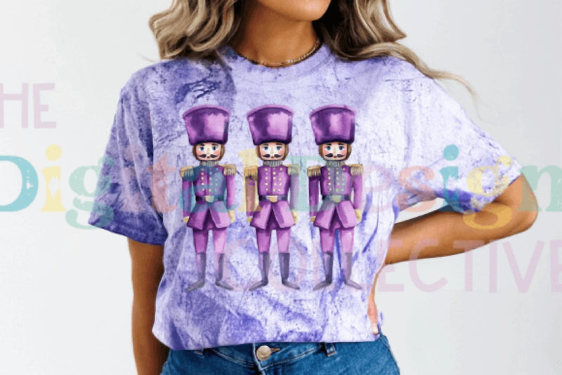 Purple Glitter Nutcracker Friends Clipart Bundle - CraftNest - Digital Crafting and Art