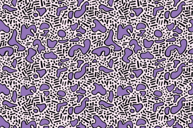 Purple Retro Seamless Digital Paper - CraftNest - Digital Crafting and Art