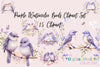 Purple Birds Clipart Bundle