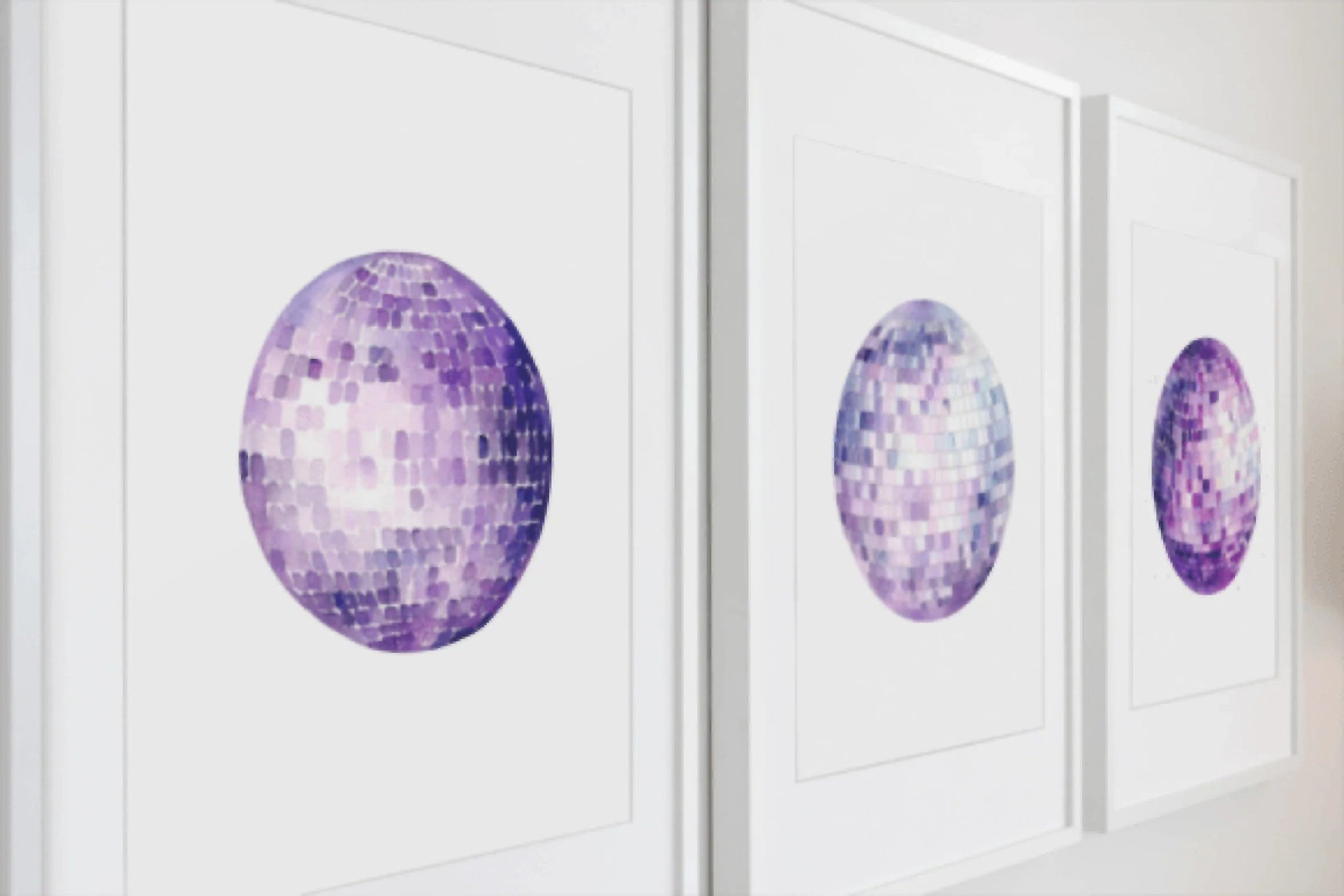 Vibrant Purple Disco Balls Clipart Bundle - CraftNest - Digital Crafting and Art