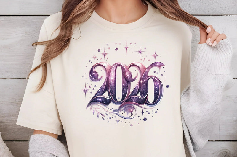 Purple New Year 2026 Clipart Bundle - CraftNest - Digital Crafting and Art