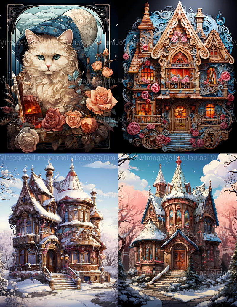 Kawaii Winter Junk Journal Pages - CraftNest