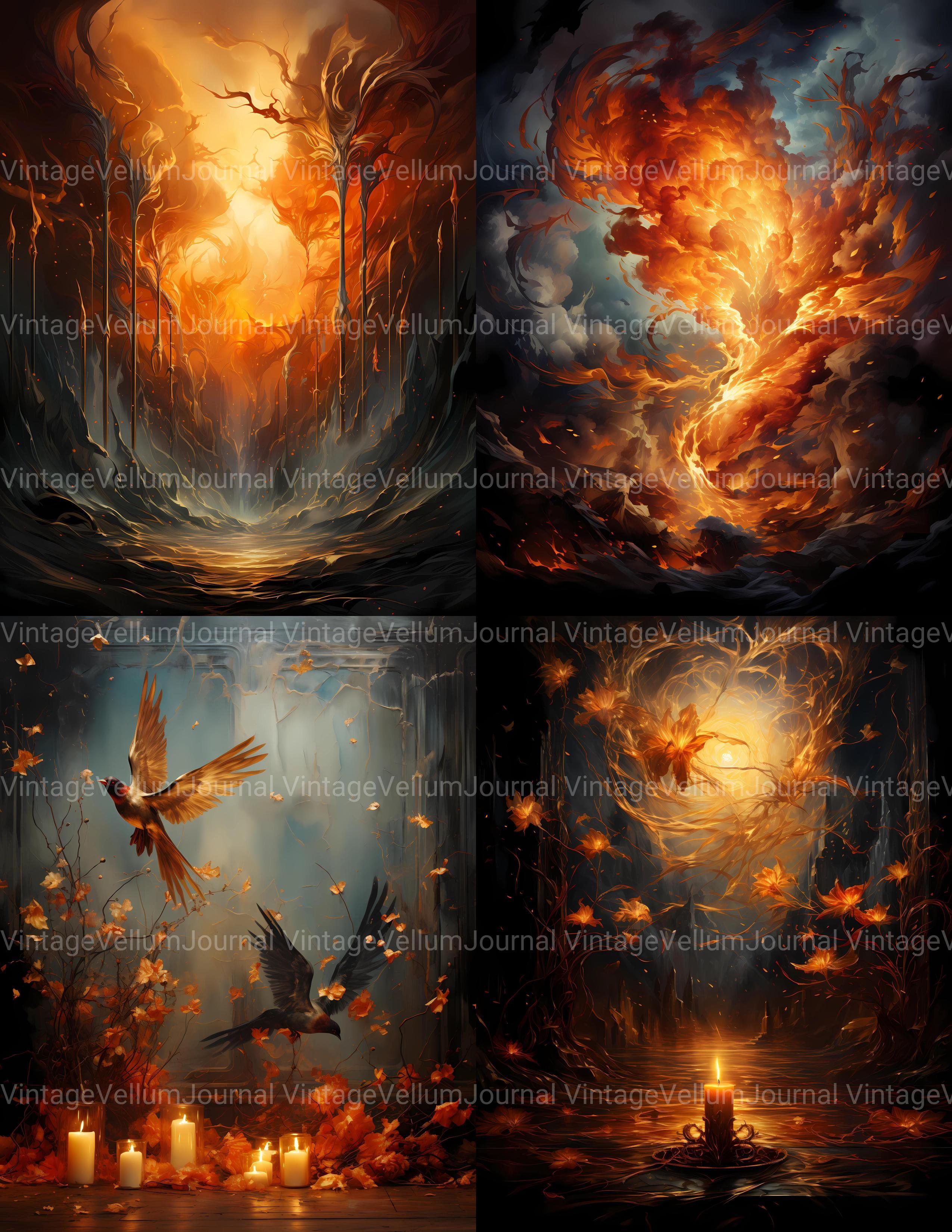 Pentecost Flames Junk Journal Pages - CraftNest