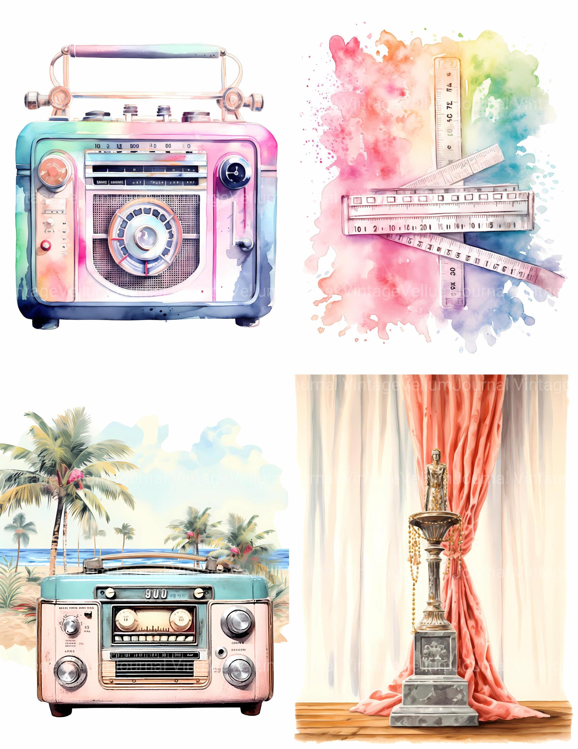 Old Hollywood Junk Journal Pages - CraftNest