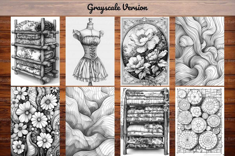 Quilting And Sewing Coloring Books - CraftNest - Digital Crafting and Art