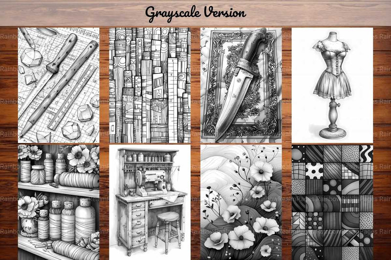 Quilting And Sewing Coloring Books - CraftNest - Digital Crafting and Art