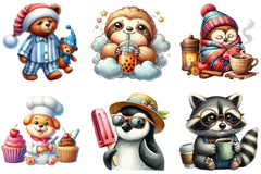 Quirky Animals Clipart Collection Bundle - CraftNest - Digital Crafting and Art