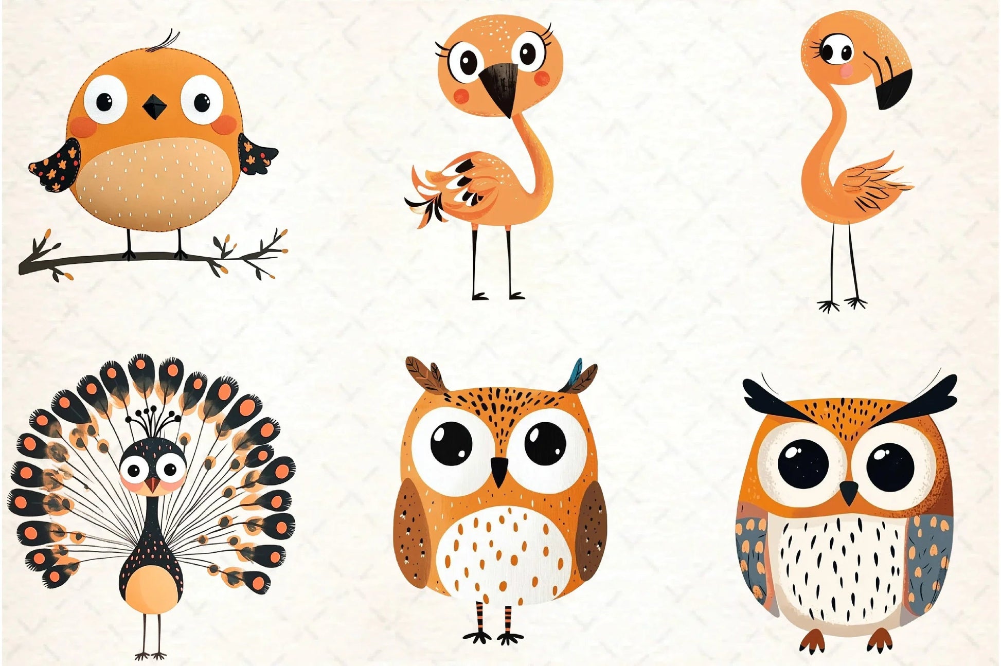 Quirky Birds Hand Drawn Clipart Bundle - CraftNest - Digital Crafting and Art