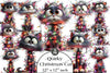 Quirky Christmas Cat Clipart Bundle