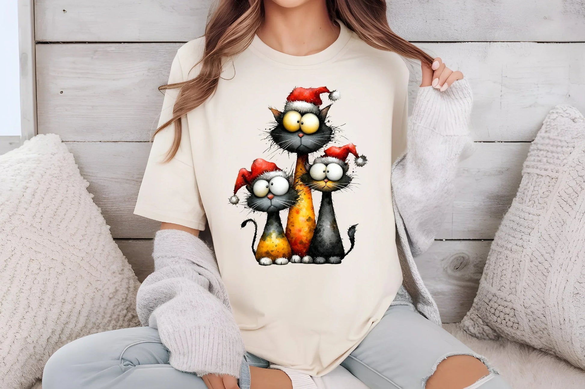 Quirky Christmas Cat Gang Clipart Bundle - CraftNest - Digital Crafting and Art