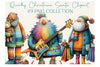 Quirky Christmas Santa Clipart Bundle