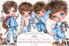 Quirky Cute Little Boy Clipart Bundle