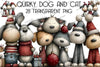 Quirky Dog and Cat Clipart Bundle