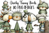 Quirky Funny Birds Clipart Bundle