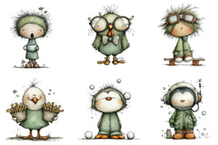 Quirky Funny Birds Clipart Bundle - CraftNest - Digital Crafting and Art
