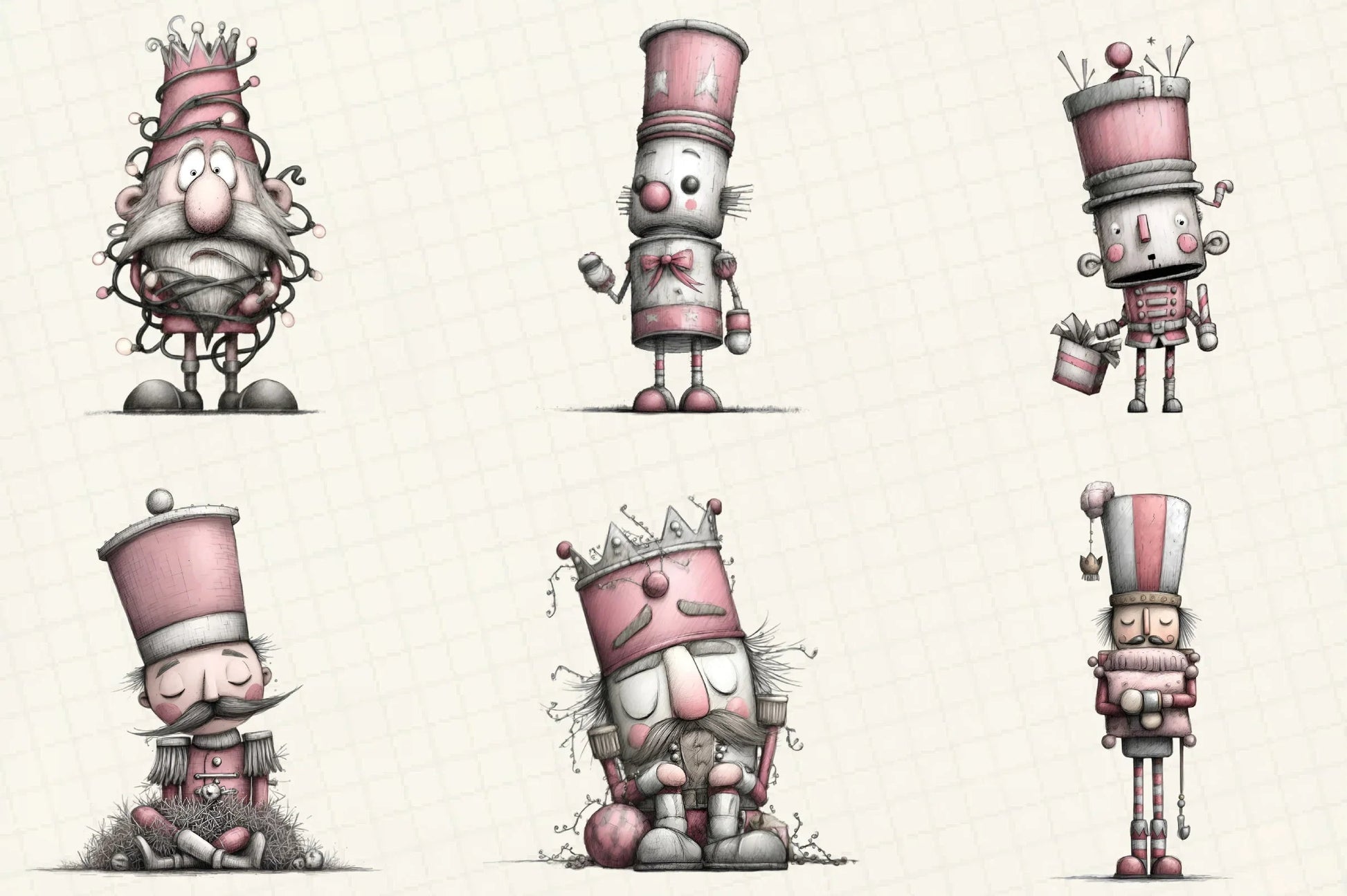 Quirky Nutcracker Christmas Clipart Bundle - CraftNest - Digital Crafting and Art