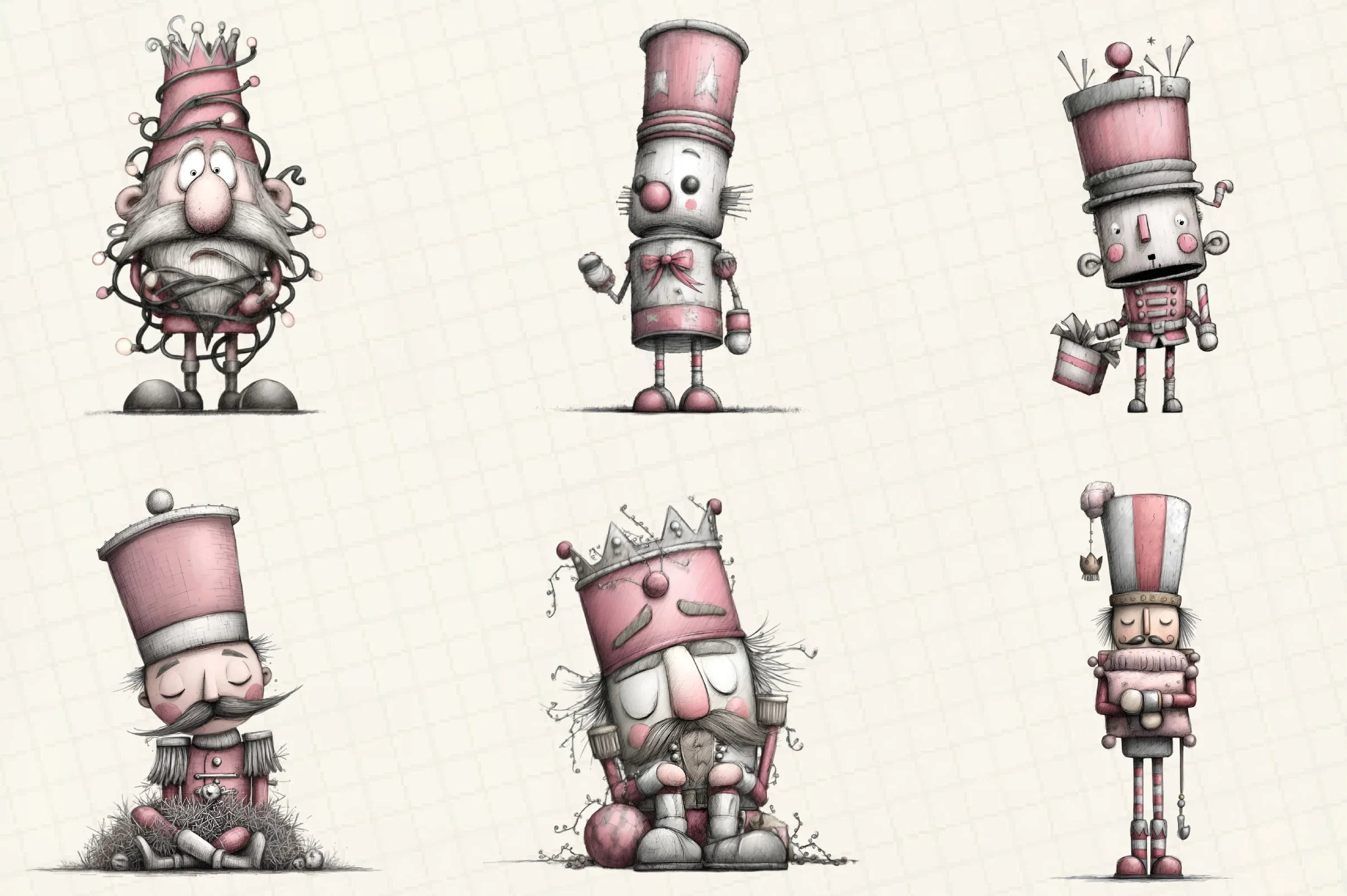 Quirky Nutcracker Christmas Clipart Bundle - CraftNest - Digital Crafting and Art