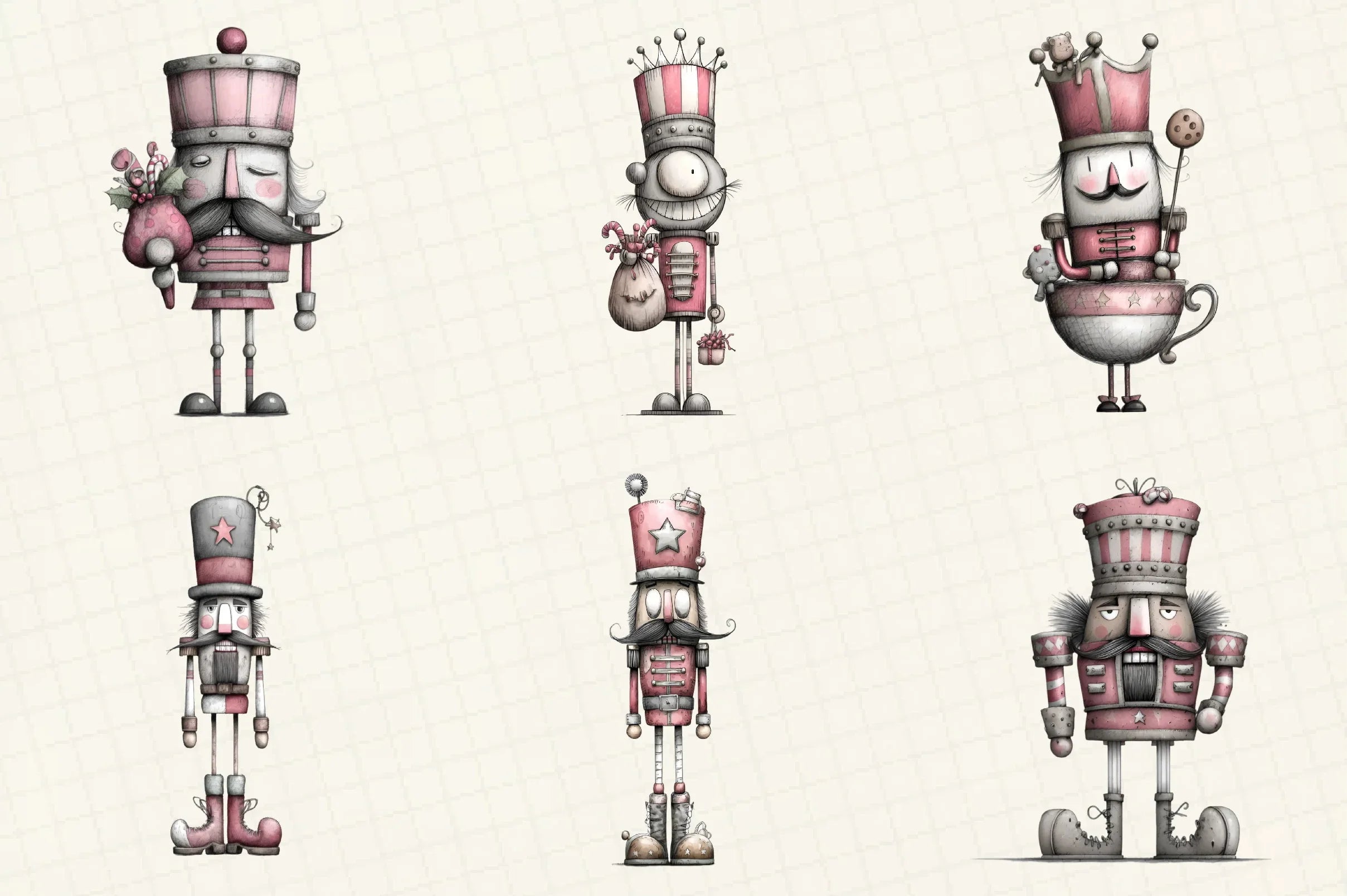 Quirky Nutcracker Christmas Clipart Bundle - CraftNest - Digital Crafting and Art