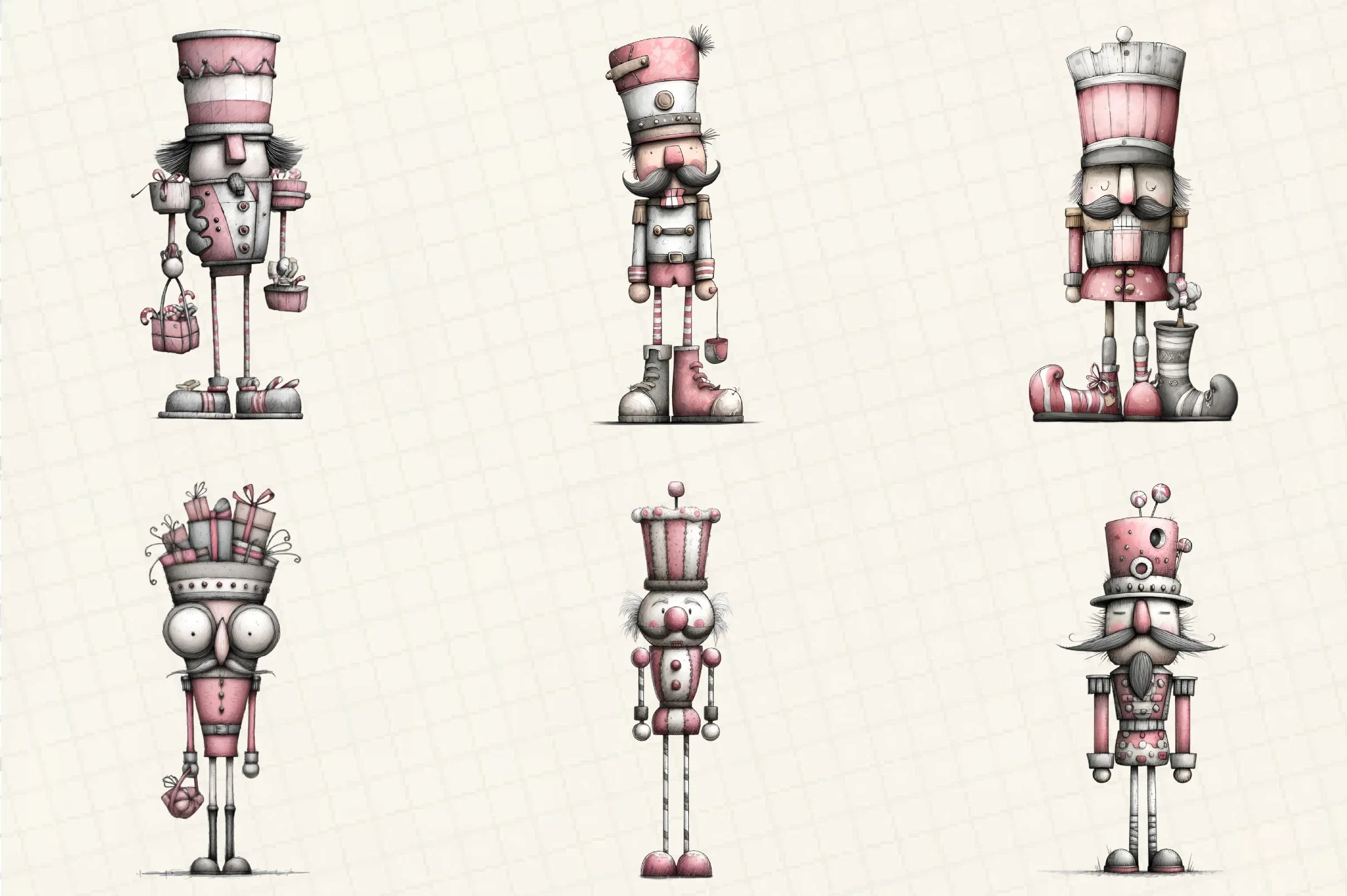 Quirky Nutcracker Christmas Clipart Bundle - CraftNest - Digital Crafting and Art
