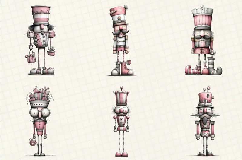 Quirky Nutcracker Christmas Clipart Bundle - CraftNest - Digital Crafting and Art