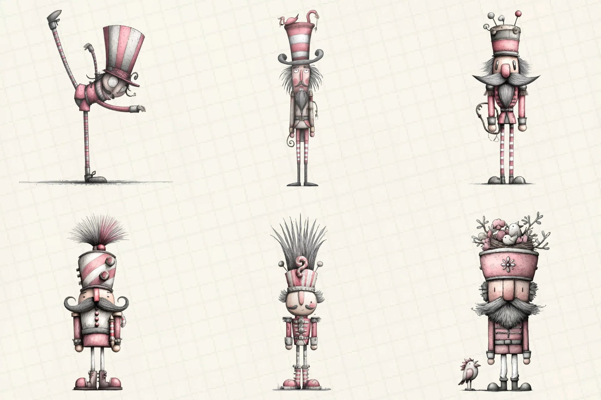 Quirky Nutcracker Christmas Clipart Bundle - CraftNest - Digital Crafting and Art