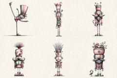 Quirky Nutcracker Christmas Clipart Bundle - CraftNest - Digital Crafting and Art