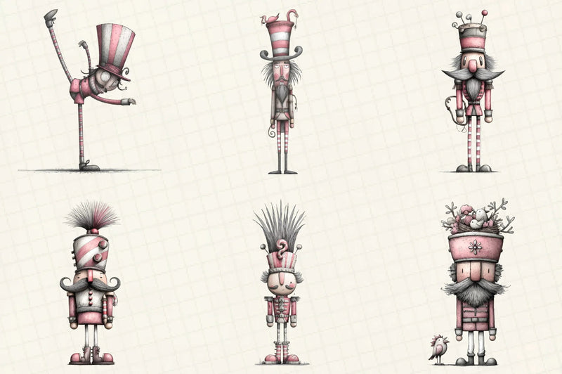 Quirky Nutcracker Christmas Clipart Bundle - CraftNest - Digital Crafting and Art
