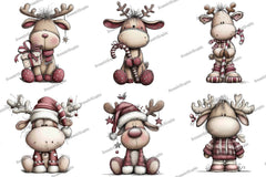 Quirky Reindeer Clipart Bundle - CraftNest - Digital Crafting and Art