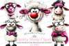 Quirky Sheep Clipart Bundle