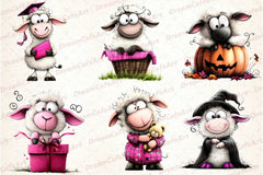 Quirky Sheep Clipart Bundle - CraftNest - Digital Crafting and Art
