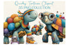 Quirky Tortoise Clipart Bundle