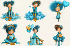 Quirky Valentine's Day Woman Clipart Bundle - CraftNest - Digital Crafting and Art