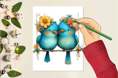 Quirky Valentine Love Birds Clipart Bundle - CraftNest - Digital Crafting and Art