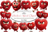 Quirky Valentine's Heart Clipart Bundle
