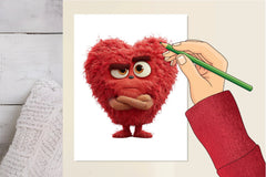 Quirky Valentine's Heart Clipart Bundle - CraftNest - Digital Crafting and Art