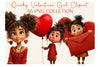 Quirky Valentine's Girl Clipart Bundle