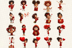 Quirky Valentine's Girl Clipart Bundle - CraftNest - Digital Crafting and Art