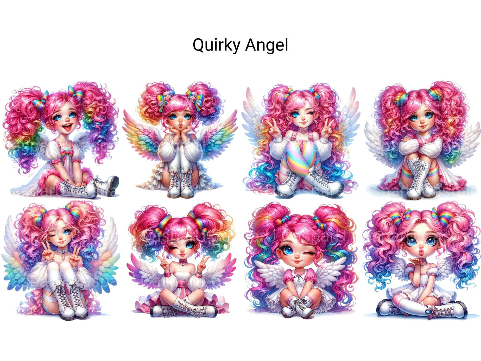 Quirky Angel - CraftNest - Digital Crafting and Art