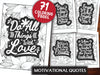 Motivational Quotes Coloring Book