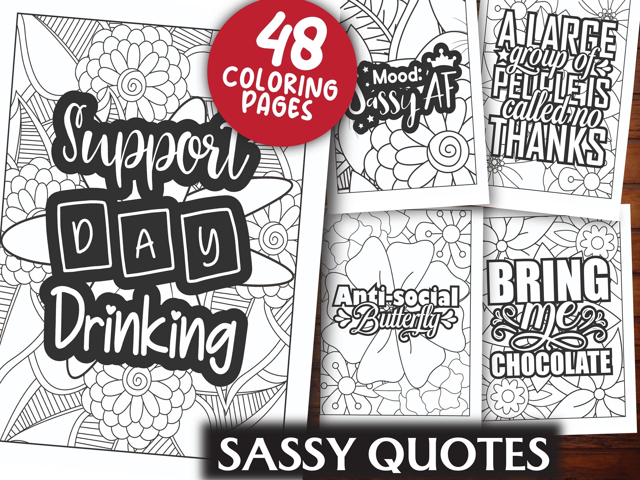 Sassy Quotes Coloring Book