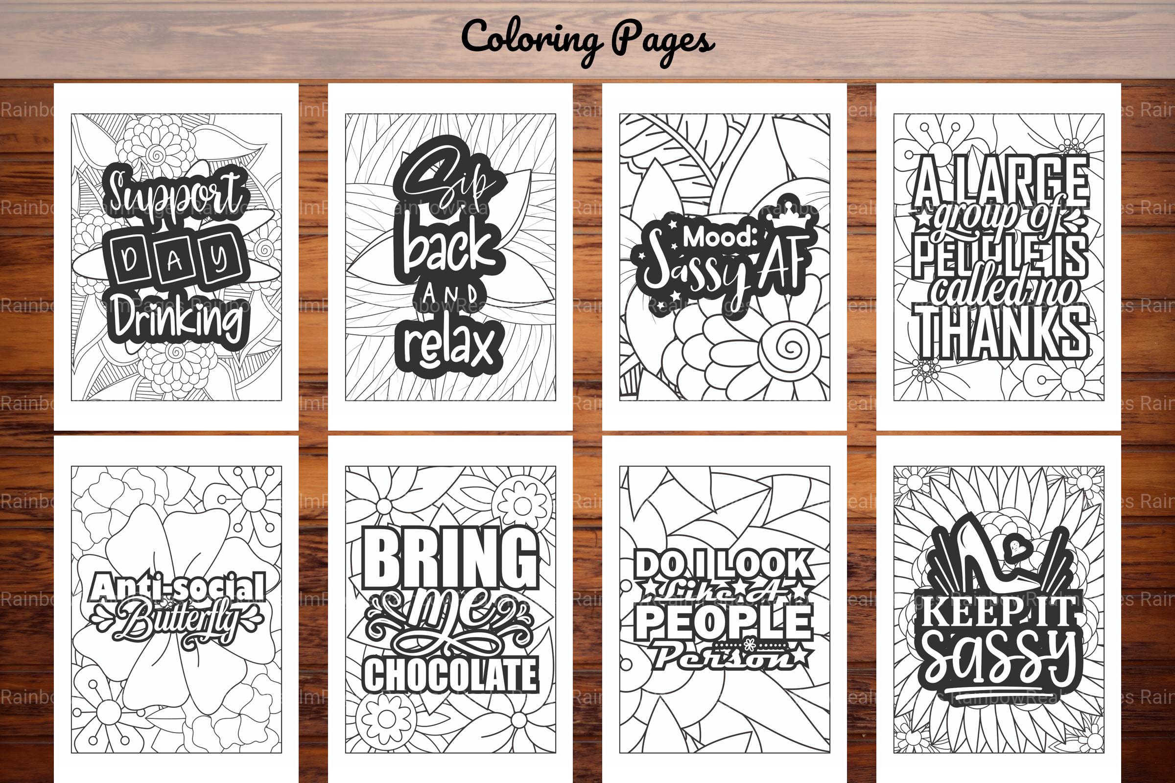 Sassy Quotes Coloring Book