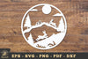 Rabbit Hunts Egg in Forest Papercut SVG Bundle