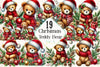 Christmas Teddy Bear Clipart Bundle
