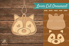 Racoon Laser Cut Ornament Clipart Bundle - CraftNest - Digital Crafting and Art