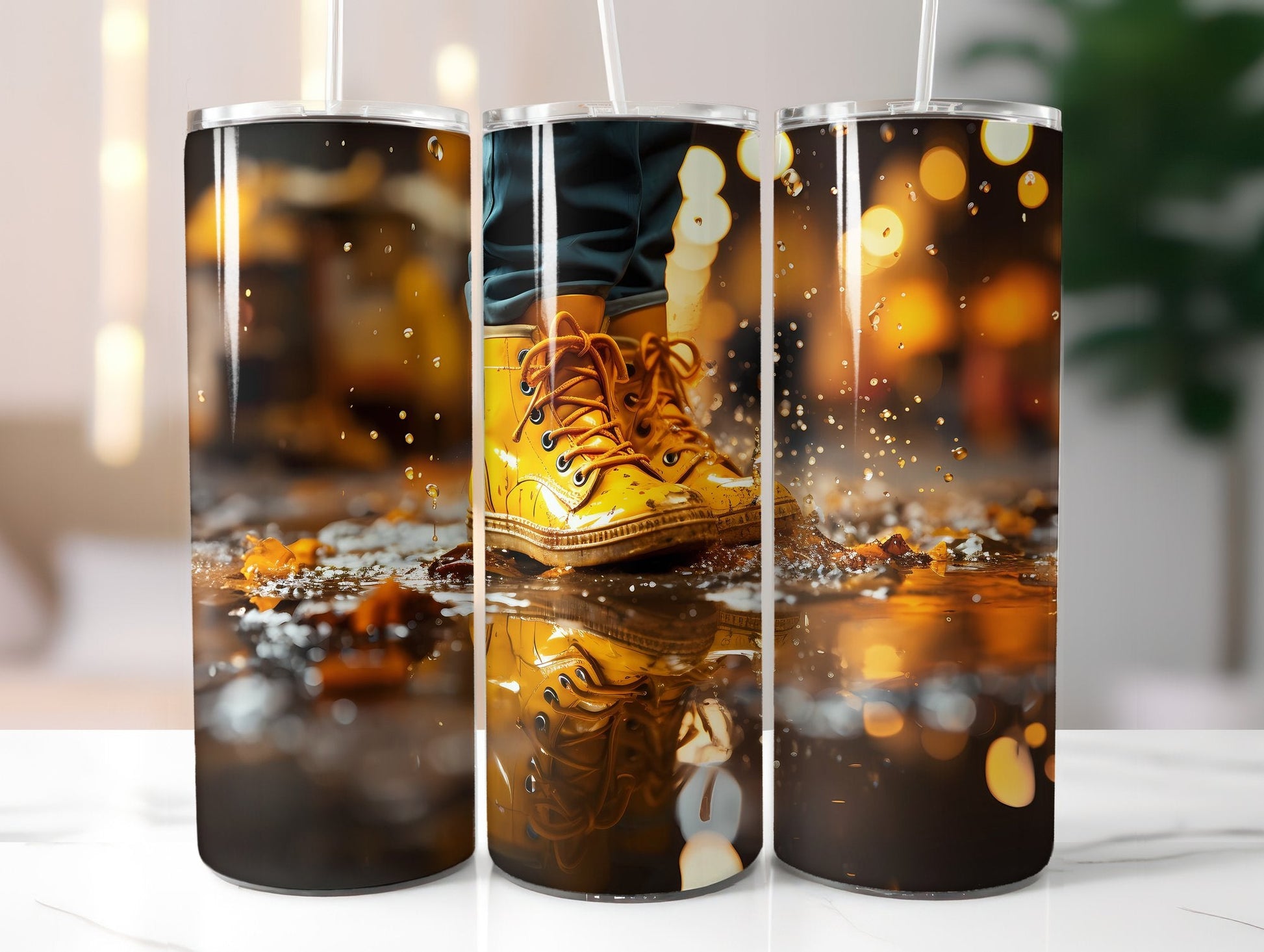Rainy Fall Days Tumbler Wrap - CraftNest
